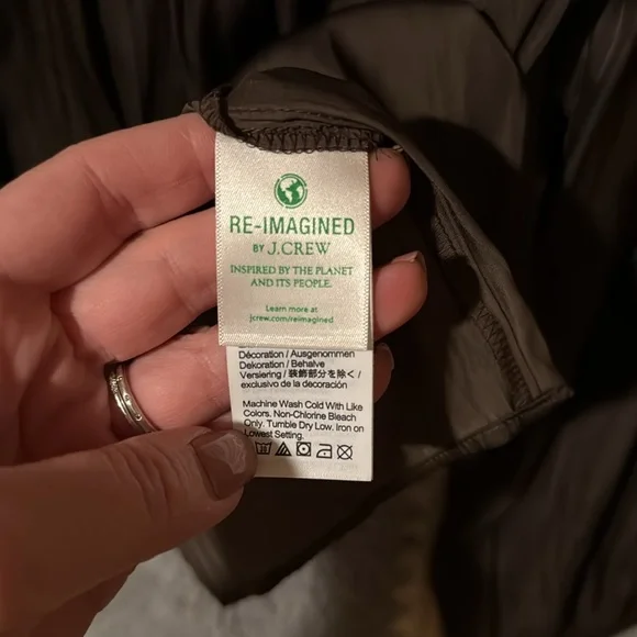 NWT Jcrew Dark Brown Silky Blouse L - Picture 4 of 9